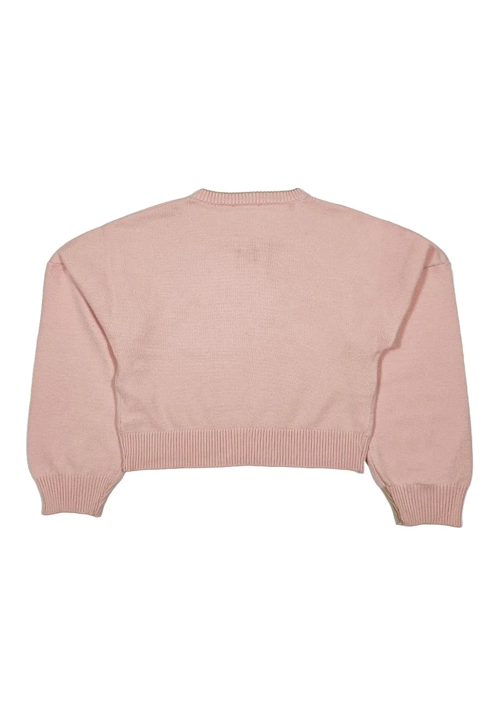 Pinko Kids Logo Intarsia Crewneck Jumper