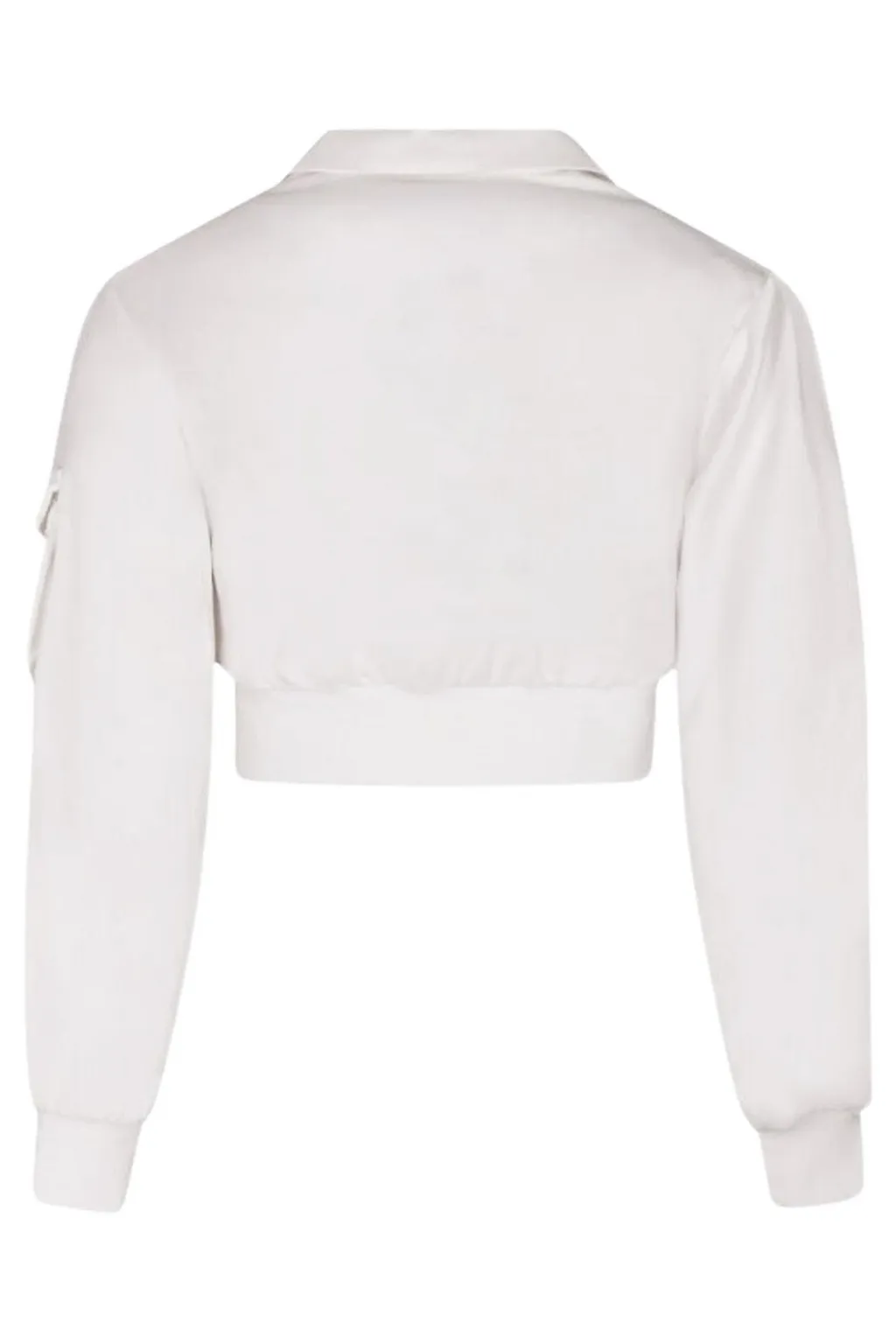 Pinko Kids Cropped Zipped Bomber Jacket