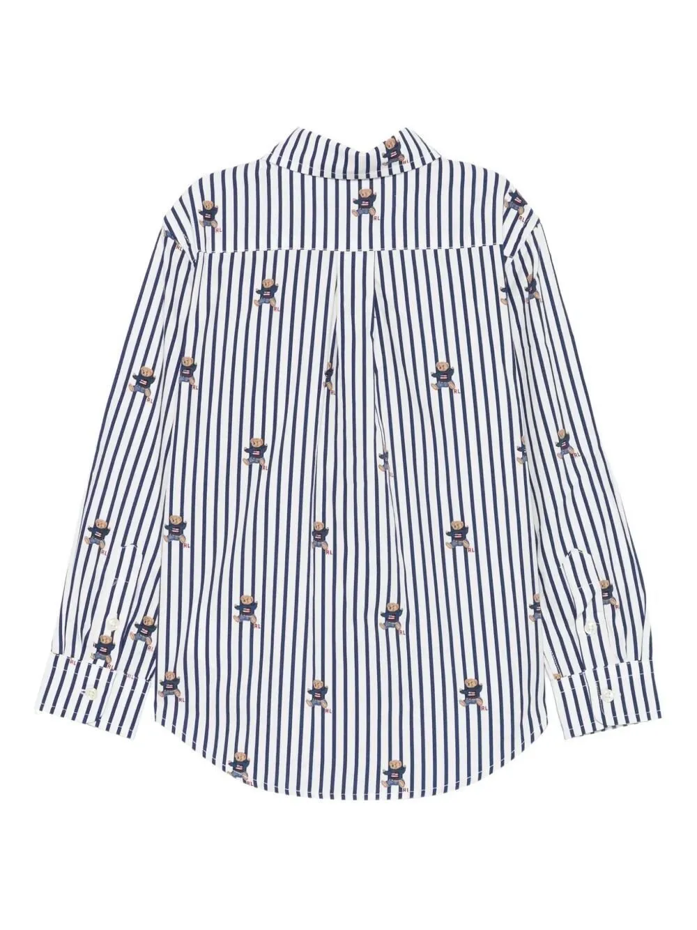 Polo Ralph Lauren Kids Polo Bear Striped Poplin Shirt