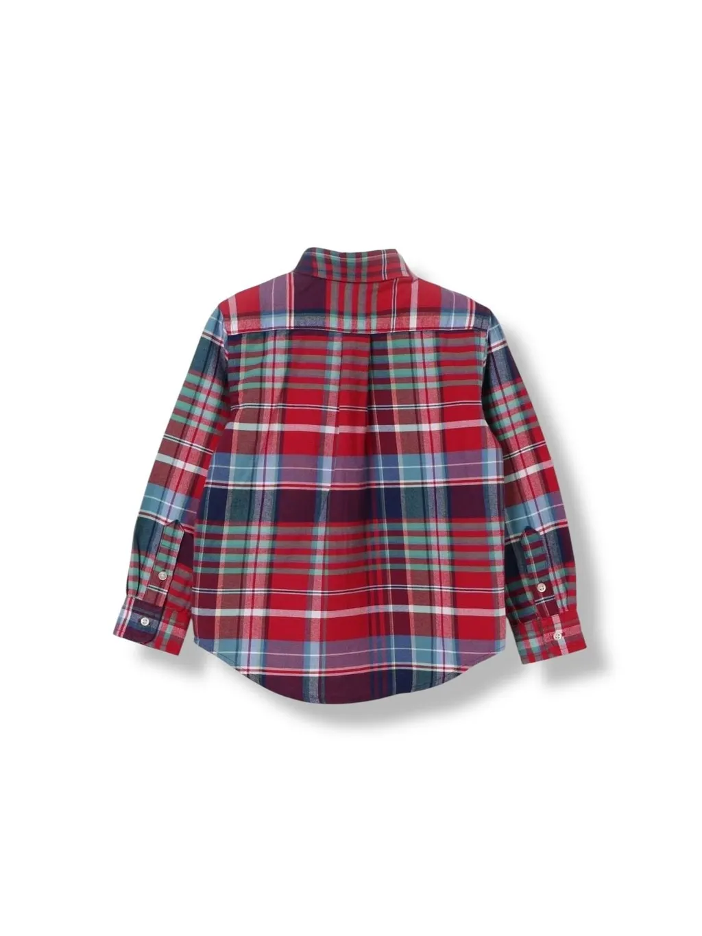 Polo Ralph Lauren Kid Plaid Brushed Oxford Shirt