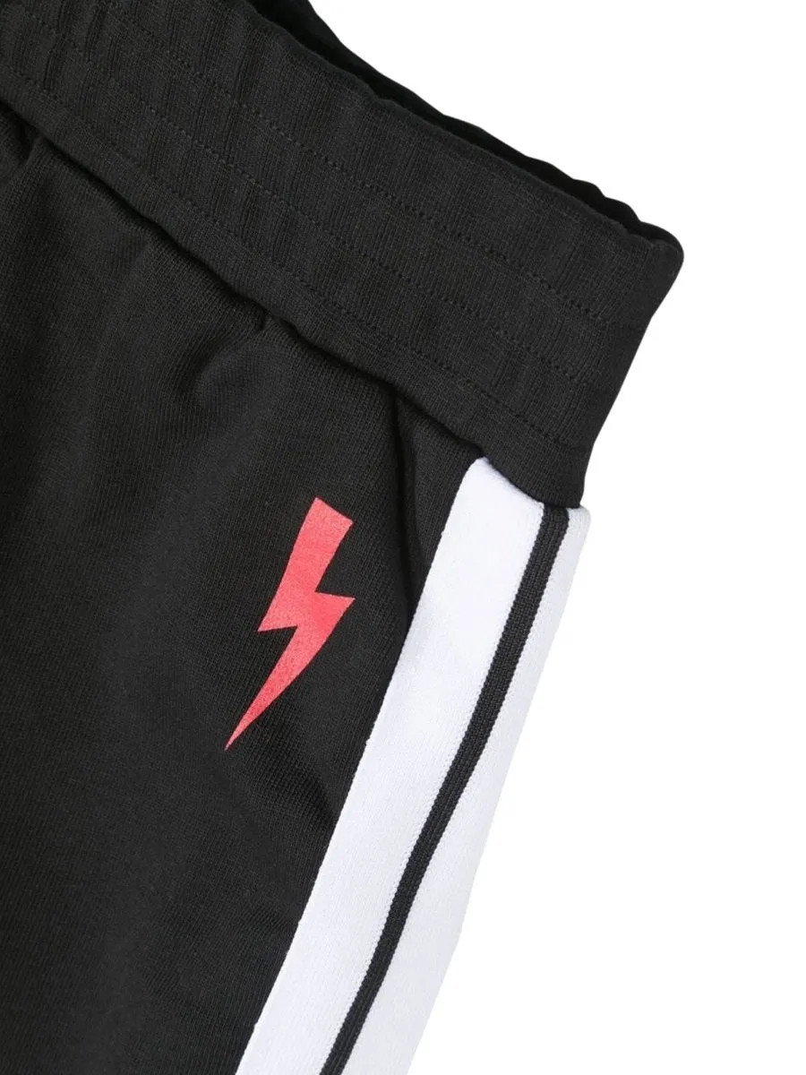 Neil Barrett Kids Lightning Bermuda Shorts
