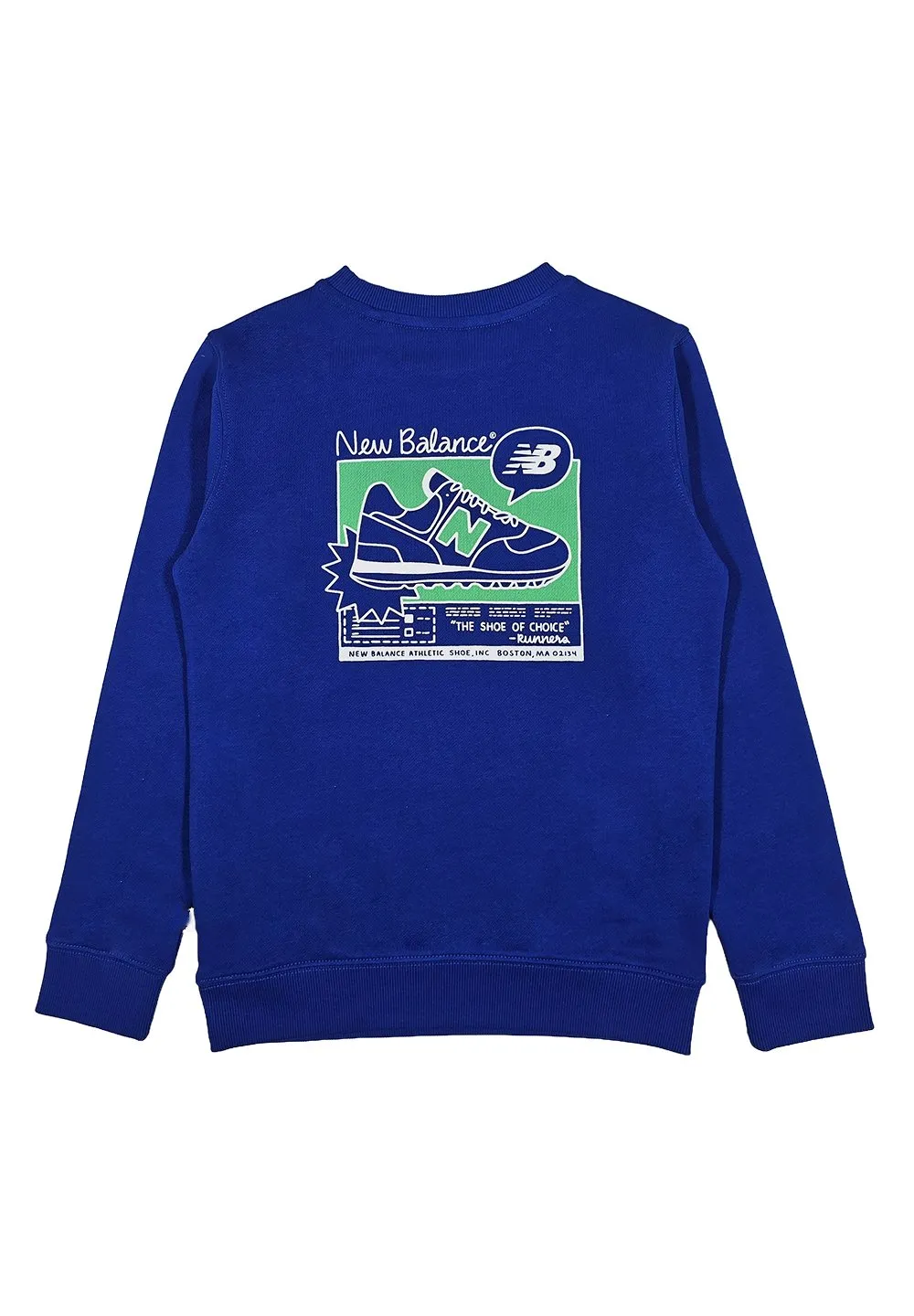 New Balance Kids Logo Printed Crewneck Sweatshirt