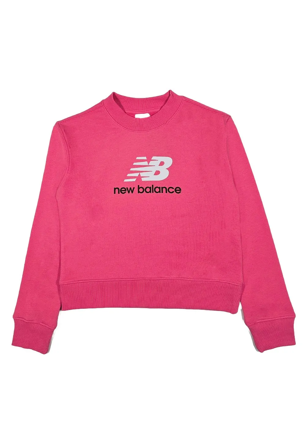 New Balance Kids French Terry Stacked Logo Crewneck Sweatshirt