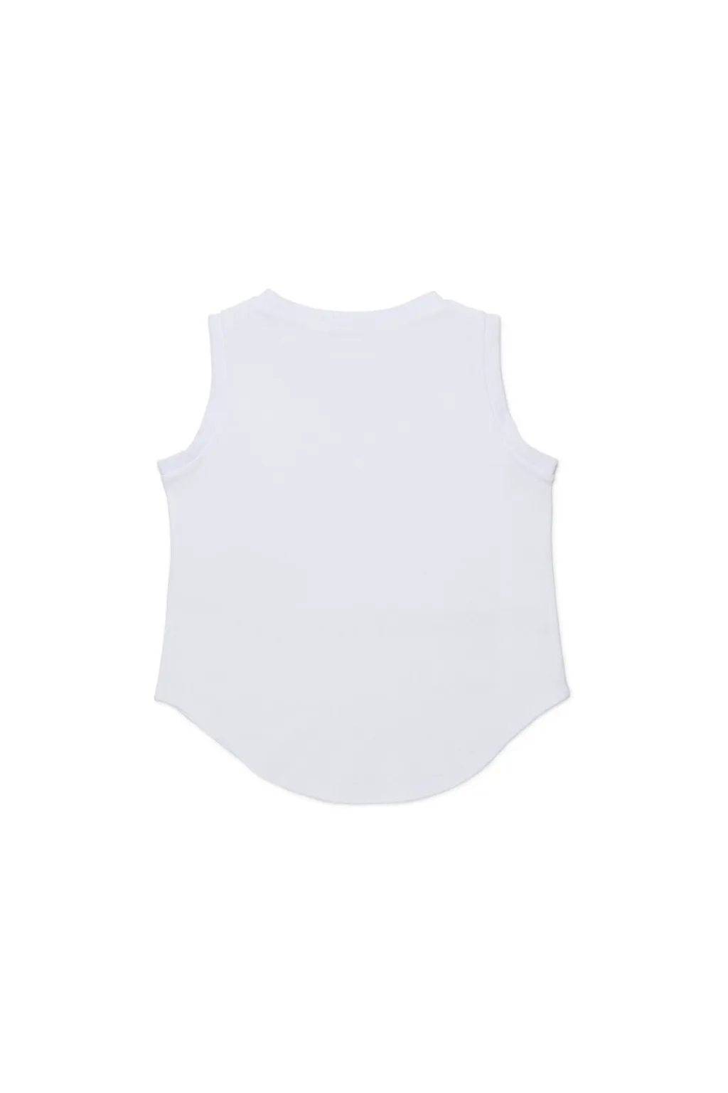 N°21 Kids Logo-Embellished Curved Hem Tank Top