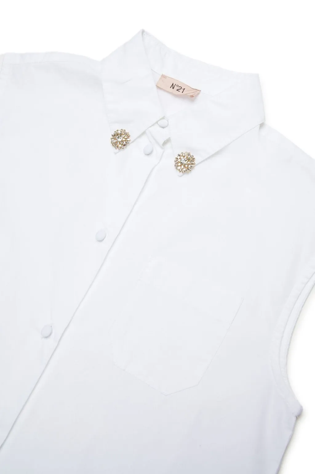 N°21 Kids Logo Patch Sleeveless Shirt