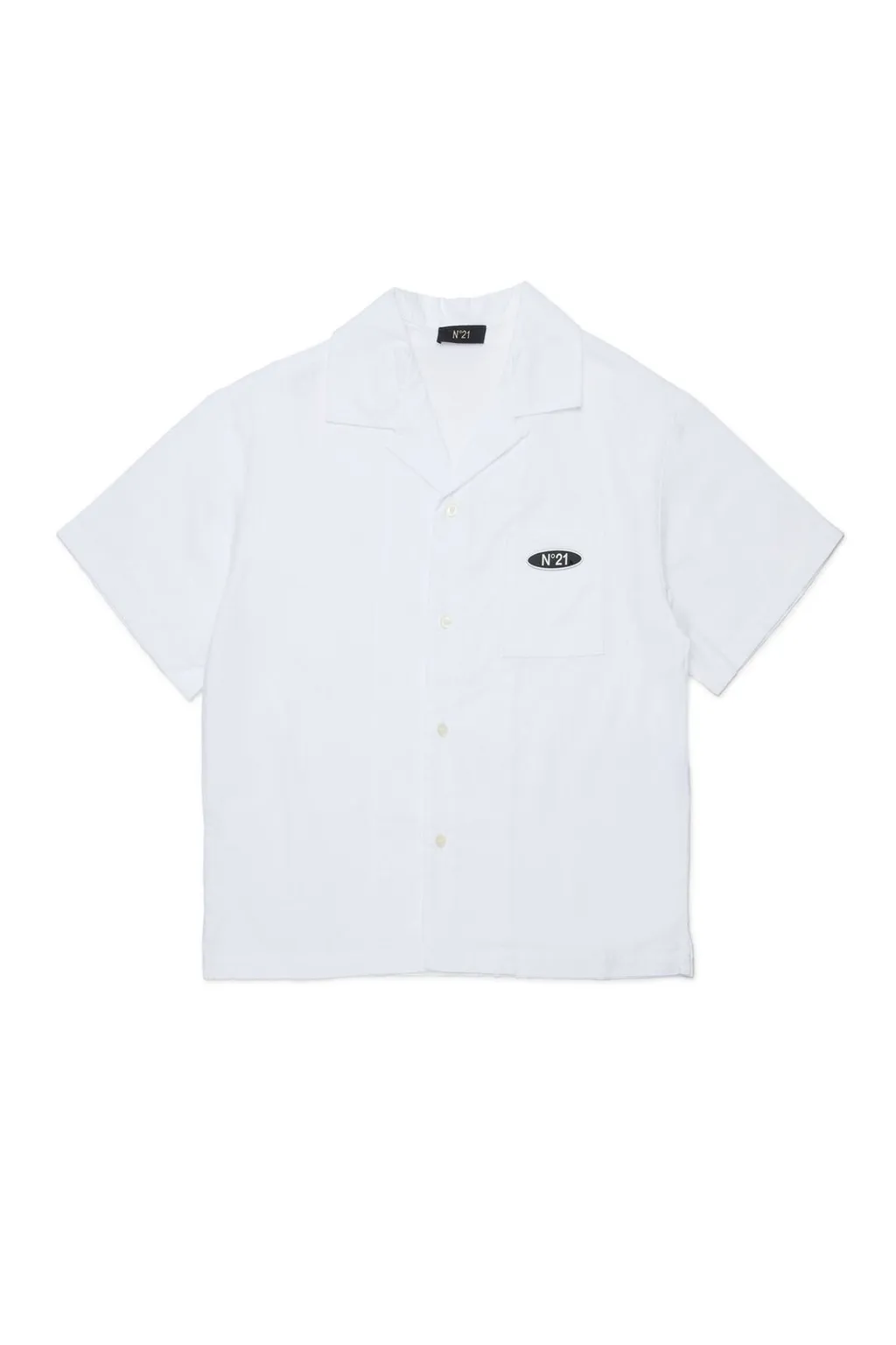 N°21 Kids Logo Plaque Short-Sleeved Shirt