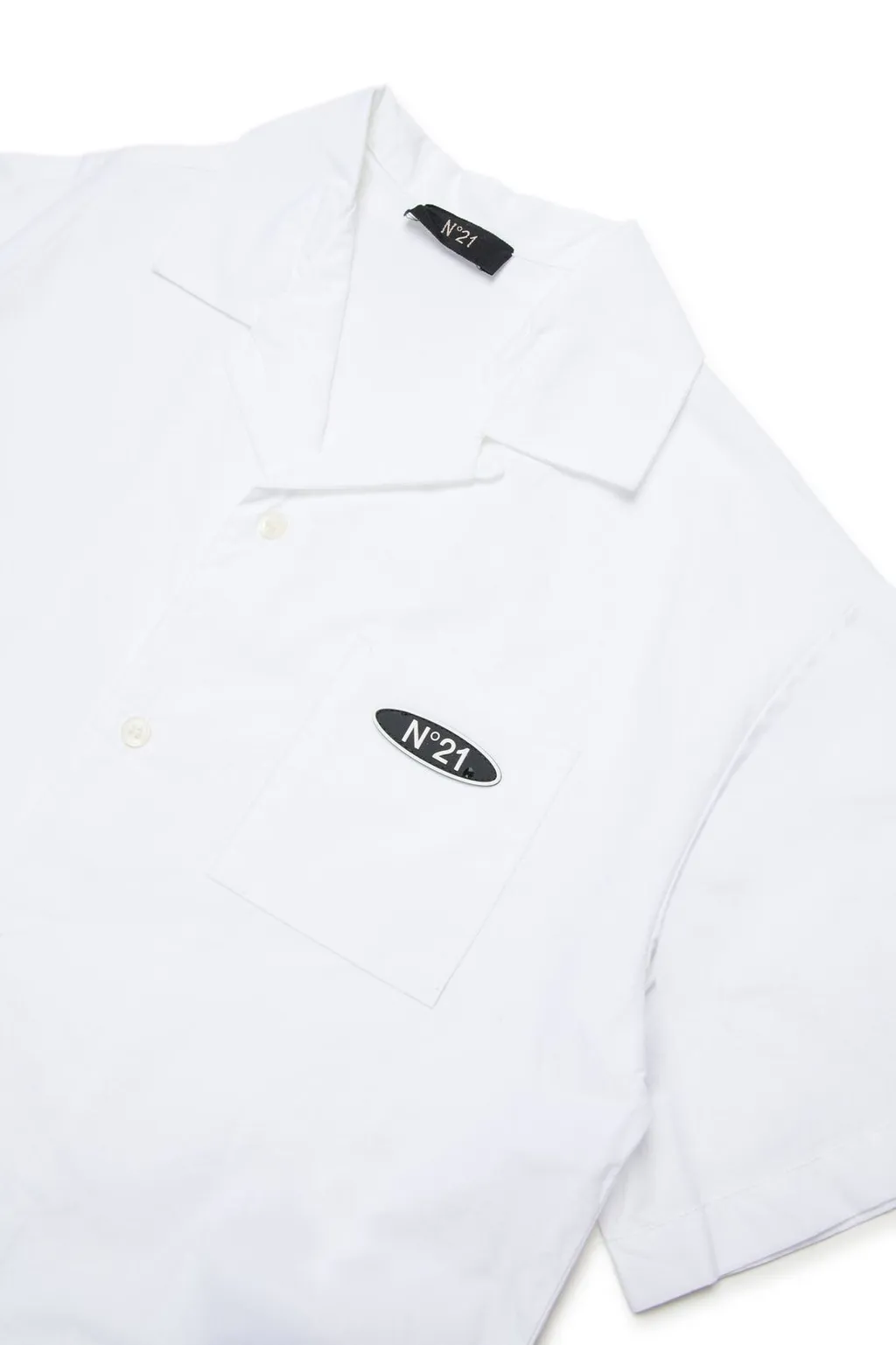N°21 Kids Logo Plaque Short-Sleeved Shirt