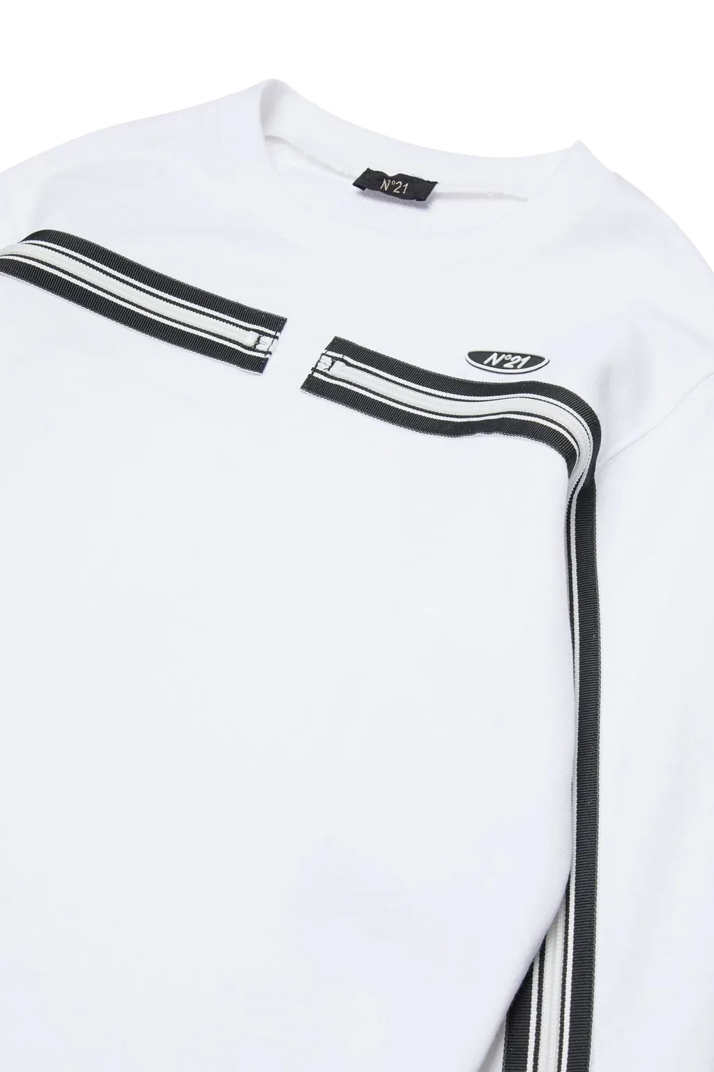 N°21 Kids Logo Patch Crew-Neck Sweatshirt