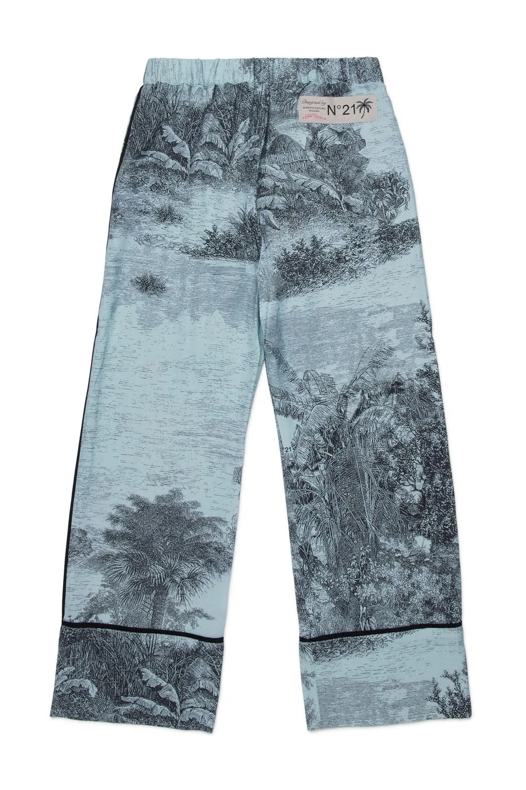 N°21 Kids Logo Patch Printed Trousers