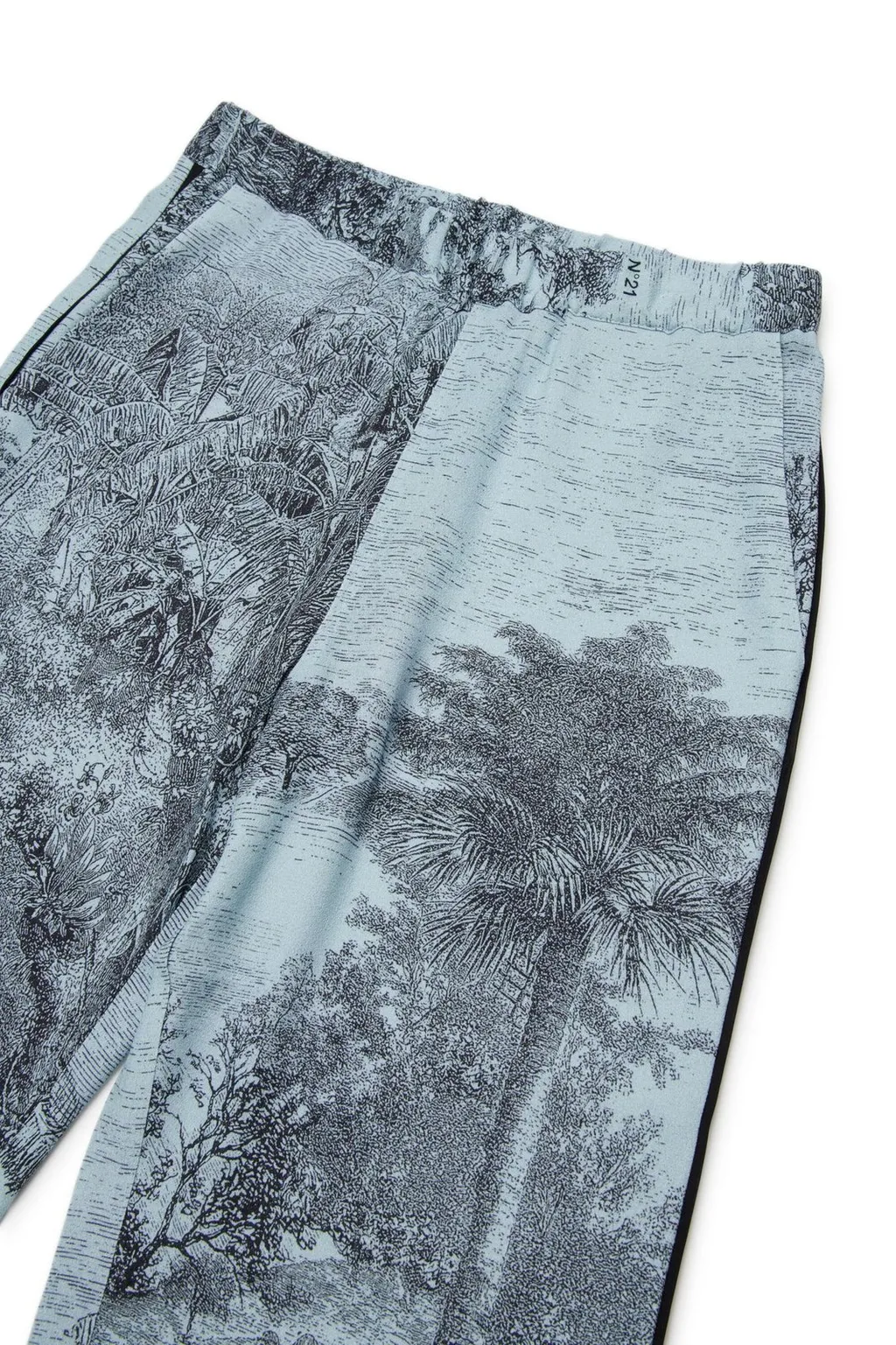 N°21 Kids Logo Patch Printed Trousers