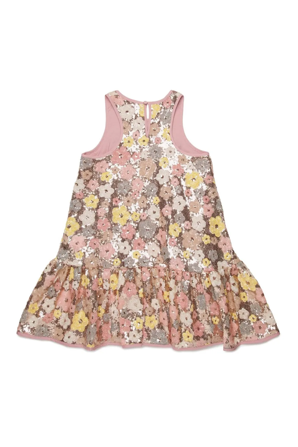 N°21 Kids Sequin Floral Sleeveless Dress