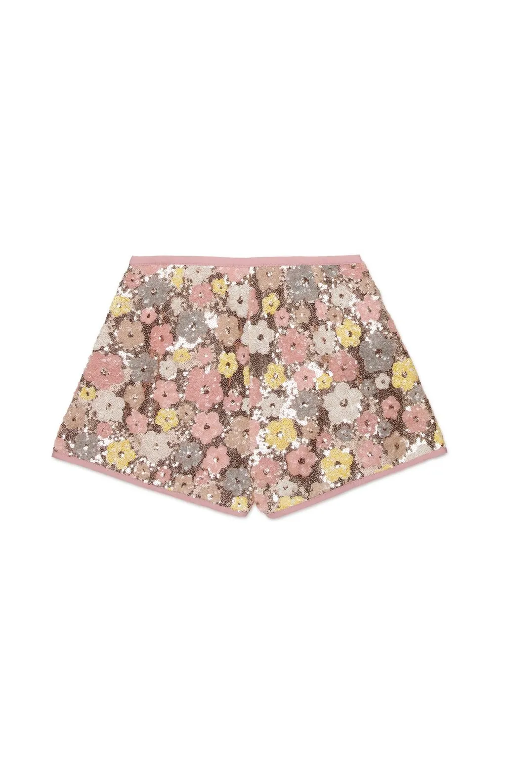 N°21 Kids Floral Sequin Embellished Shorts