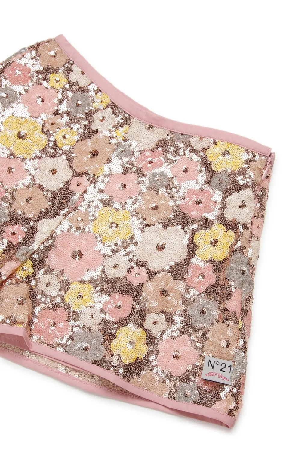 N°21 Kids Floral Sequin Embellished Shorts
