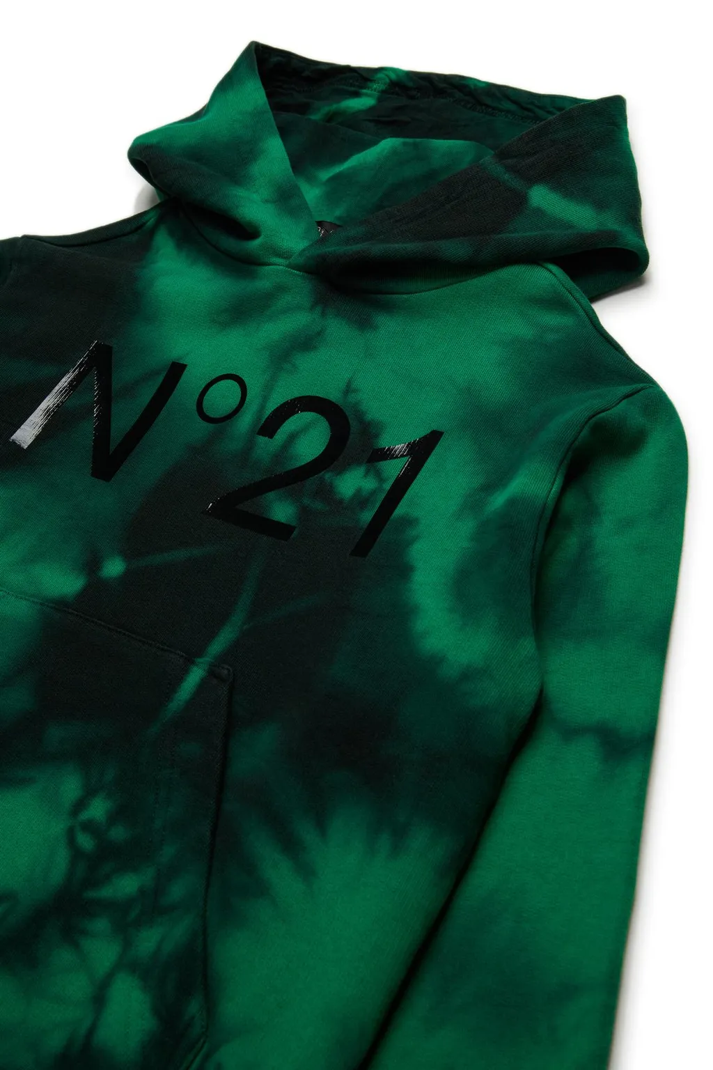 N°21 Kids Logo Printed Tie-Dye Hoodie