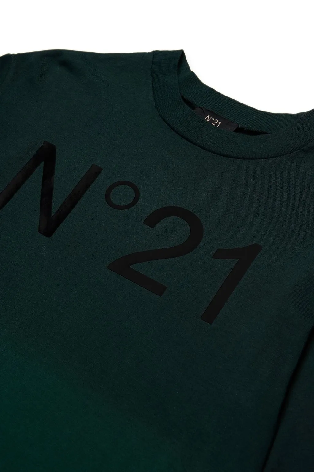 N°21 Kids Gradient Printed Crewneck T-Shirt