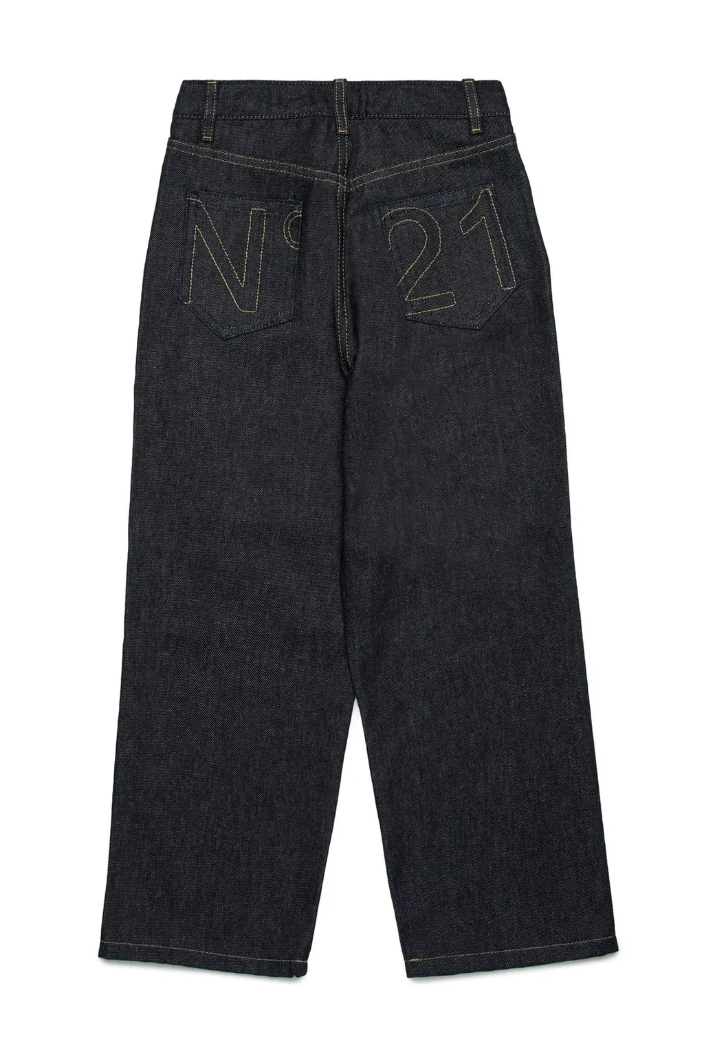 N°21 Kids Logo Embroidered Straight Jeans