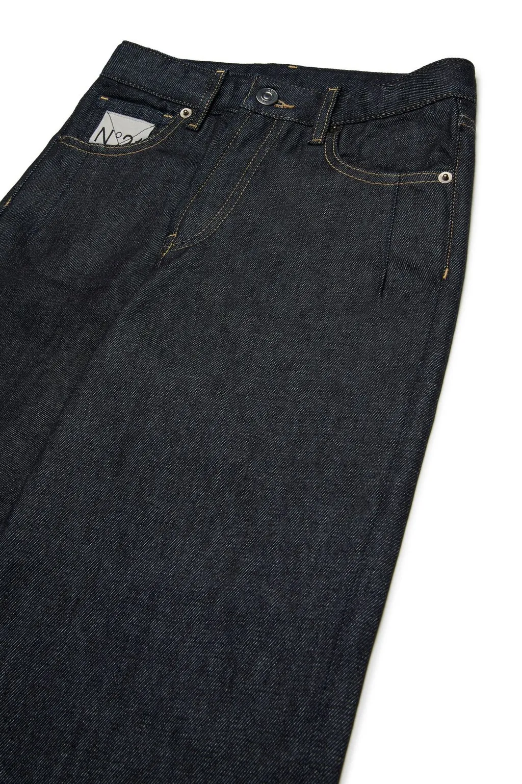 N°21 Kids Logo Embroidered Straight Jeans