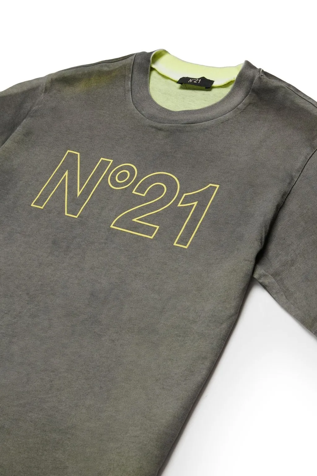 N°21 Kids Logo Printed Crewneck T-Shirt