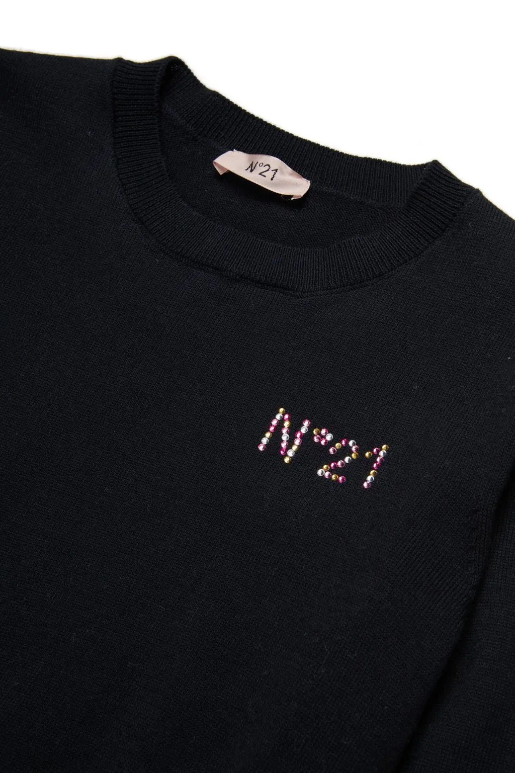 N°21 Kids Logo-Embellished Knitted Jumper