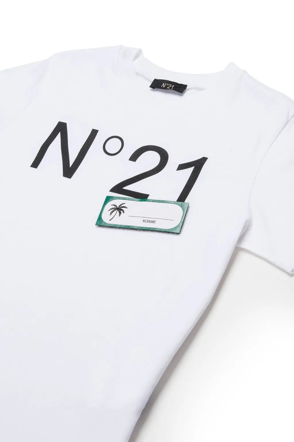 N°21 Kids Logo Printed Crewneck T-Shirt