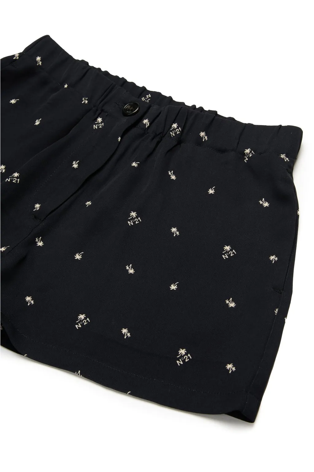 N°21 Kids Allover Palm Printed Shorts