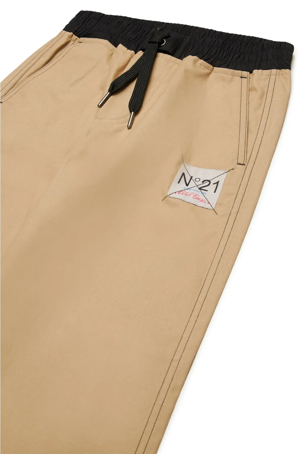 N°21 Kids Logo Patch Drawstring Pants