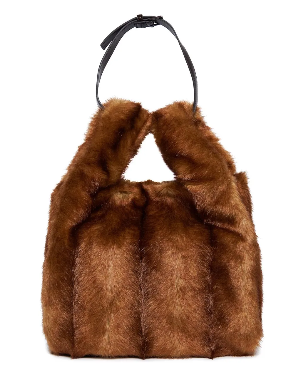 N°21 Kids Faux-Fur Logo Detailed Shoulder Bag