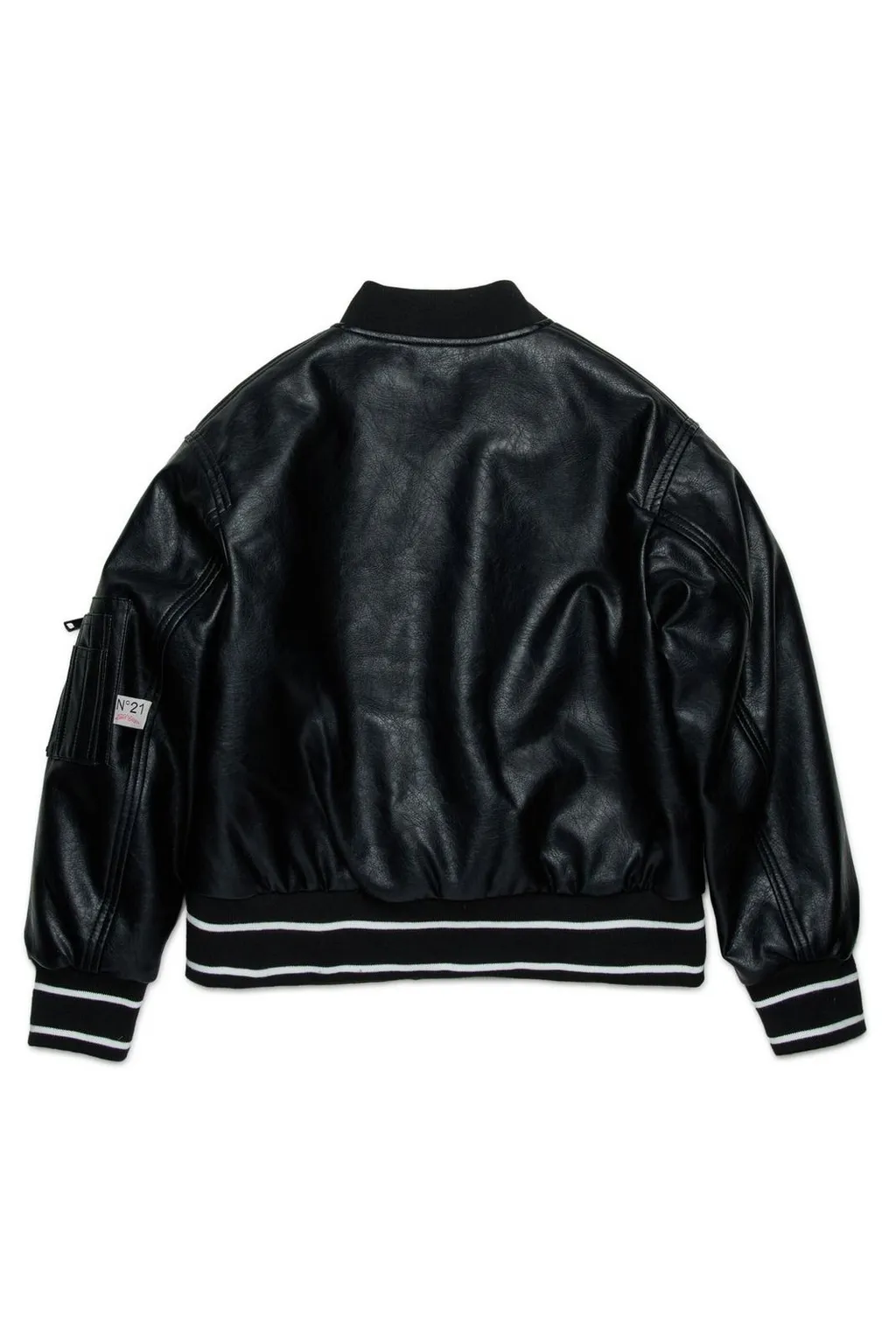 N°21 Kids Logo Embossed Bomber Jacket