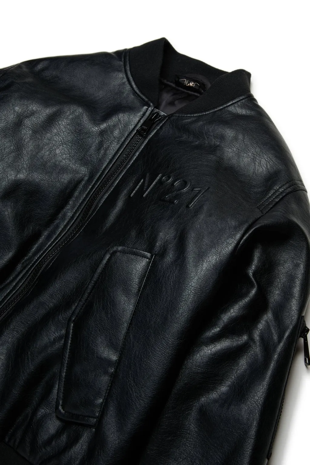 N°21 Kids Logo Embossed Bomber Jacket