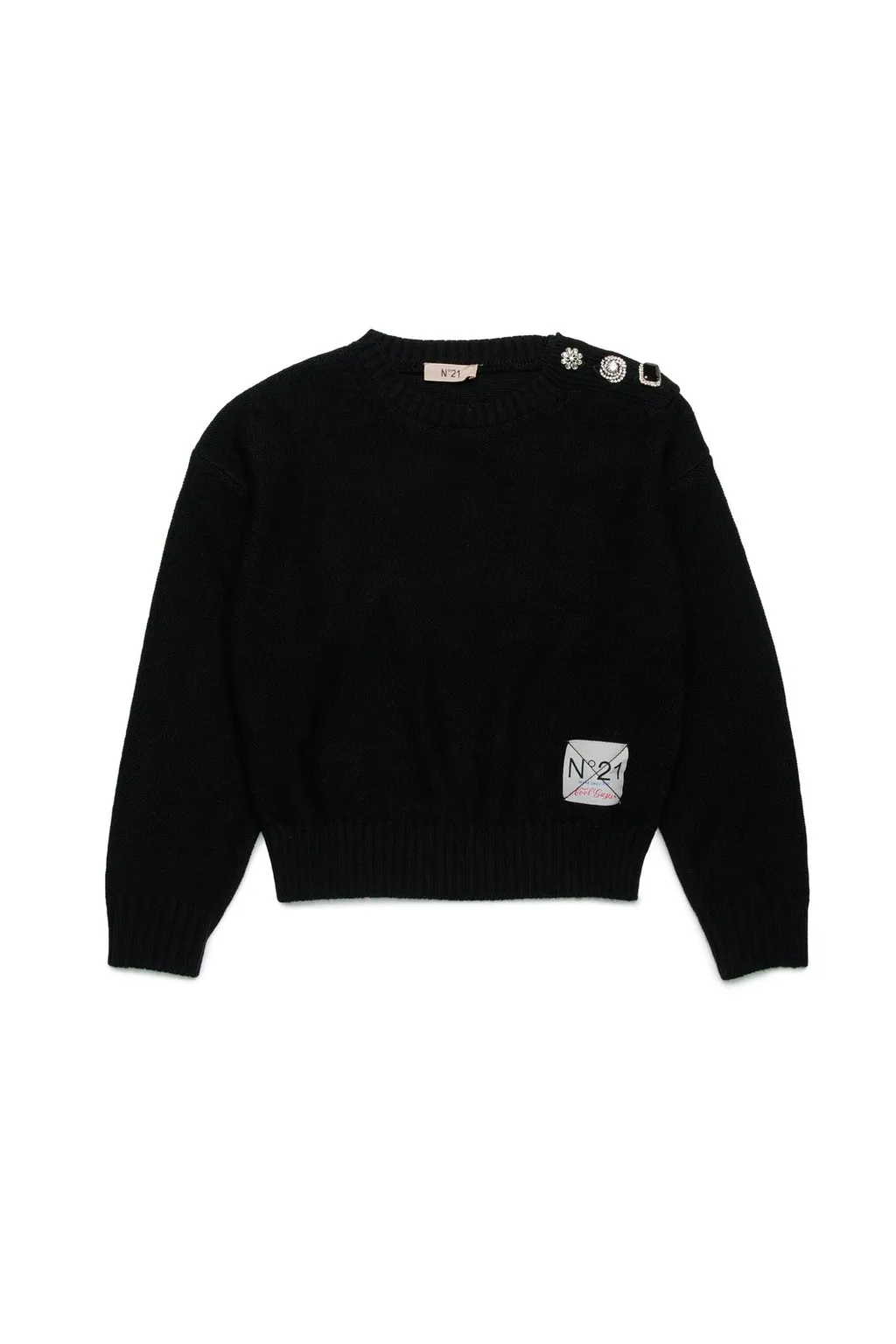 N°21 Kids Logo Patch Knitted Jumper