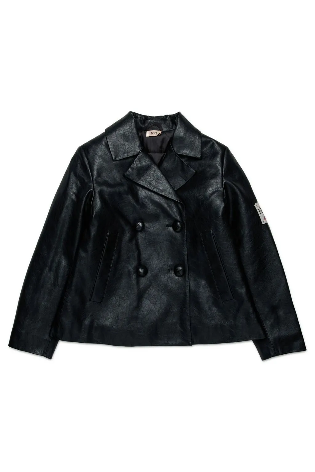 N°21 Kids Logo Patch Double-Breasted Jacket