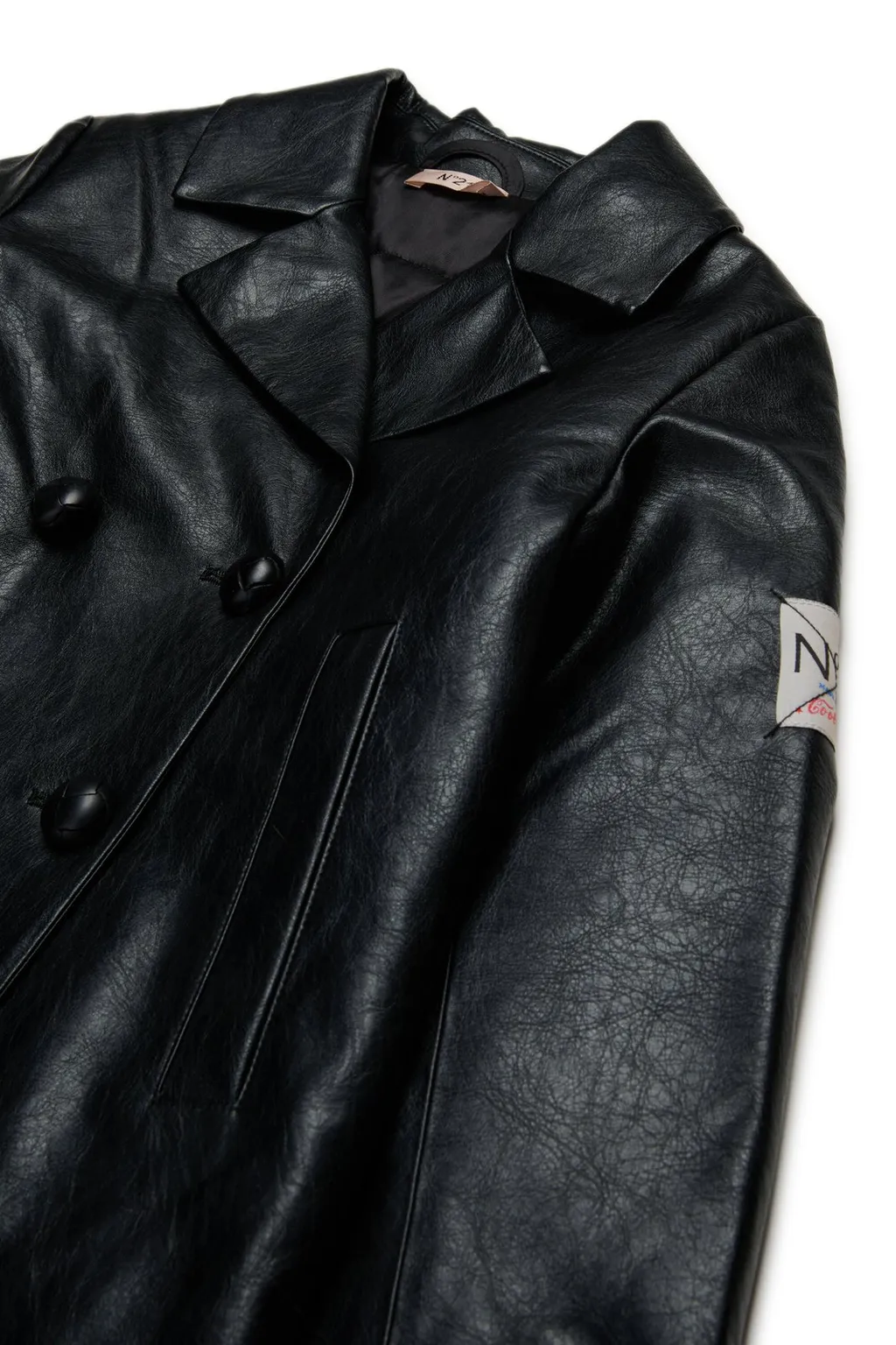 N°21 Kids Logo Patch Double-Breasted Jacket