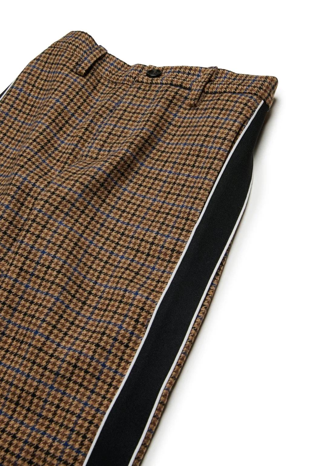 N°21 Kids Logo-Patch Checked Trousers