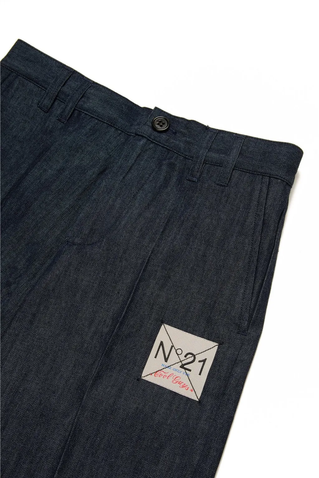 N°21 Kids Logo Patch Denim Shorts