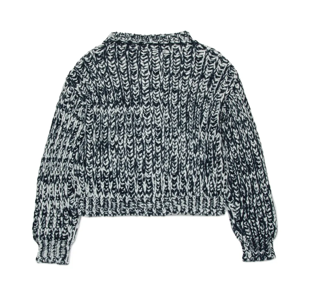Nº21 Kids Logo-Patch Button-Up Cardigan
