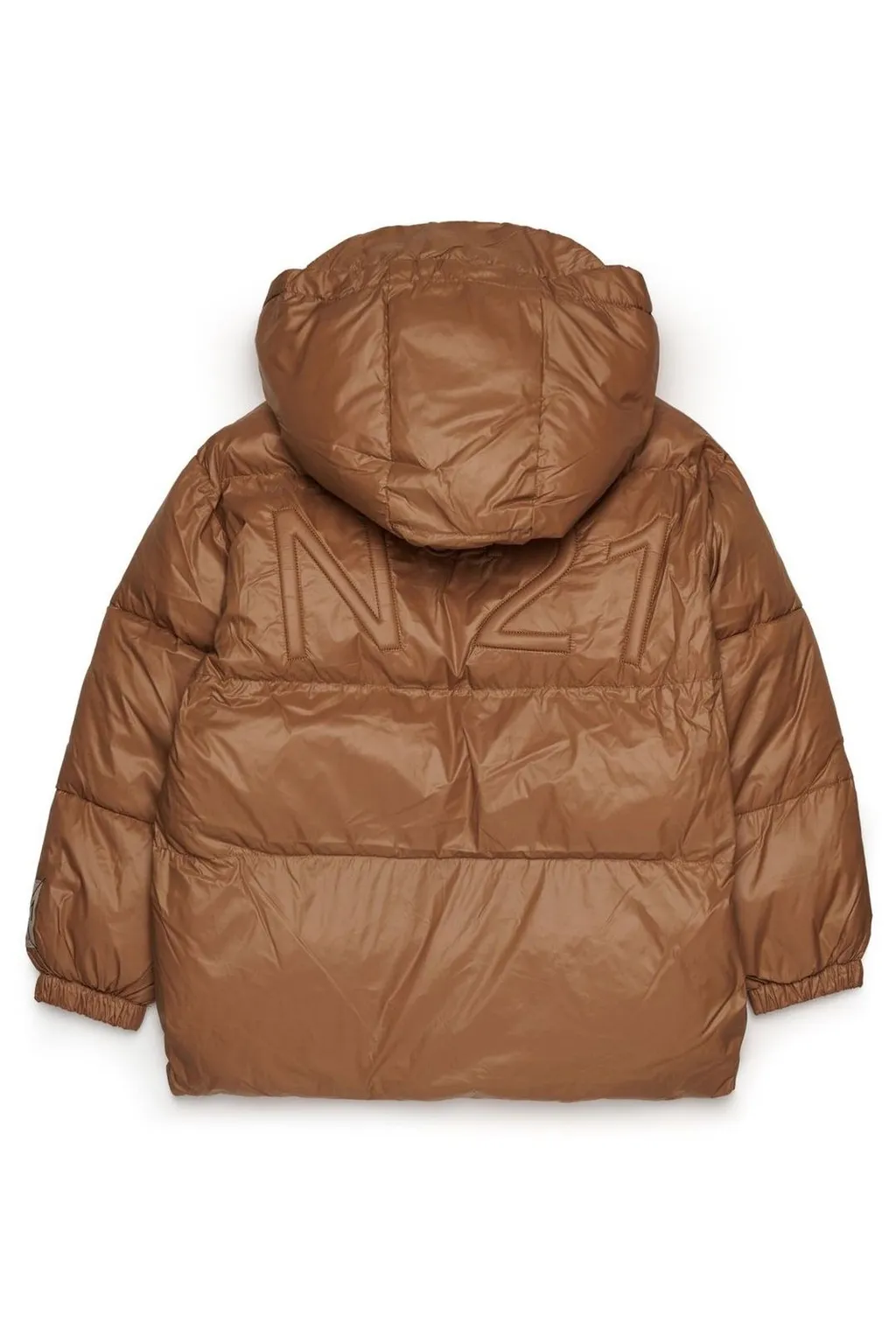N°21 Kids Short Padded Hooded Jacket