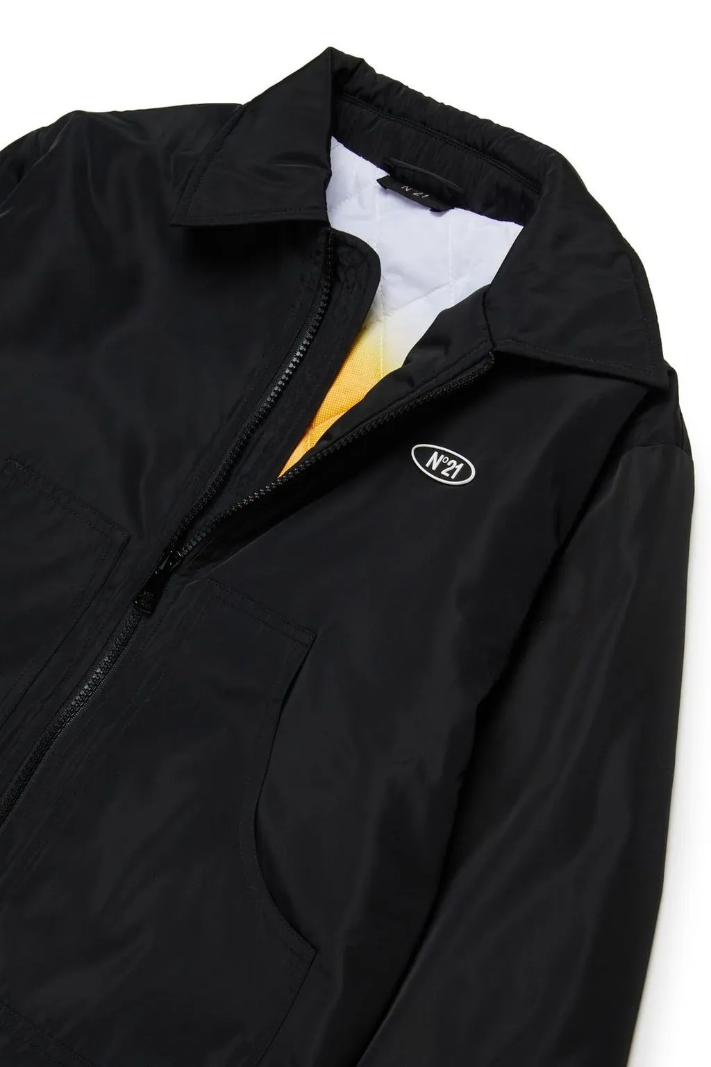 N°21 Kids Logo Patch Bomber Jacket