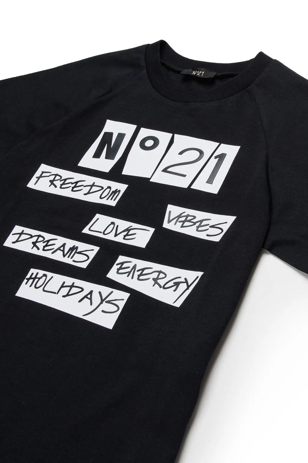 N°21 Kids Logo Printed Crewneck T-Shirt