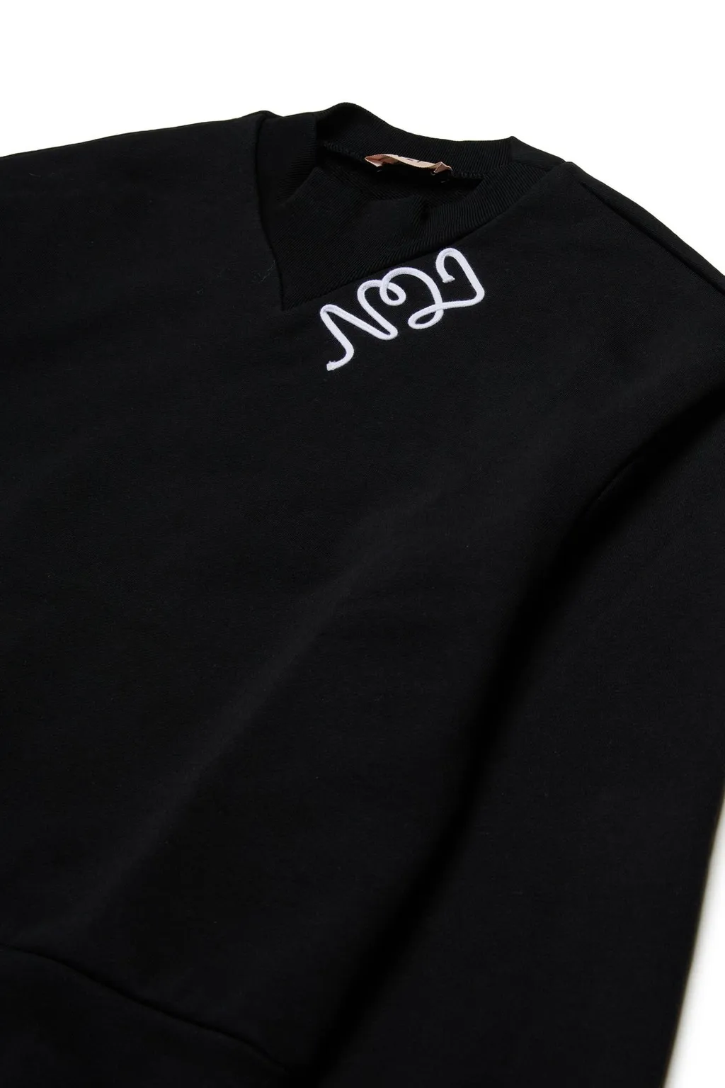 N°21 Kids Logo Patch Crewneck Sweatshirt