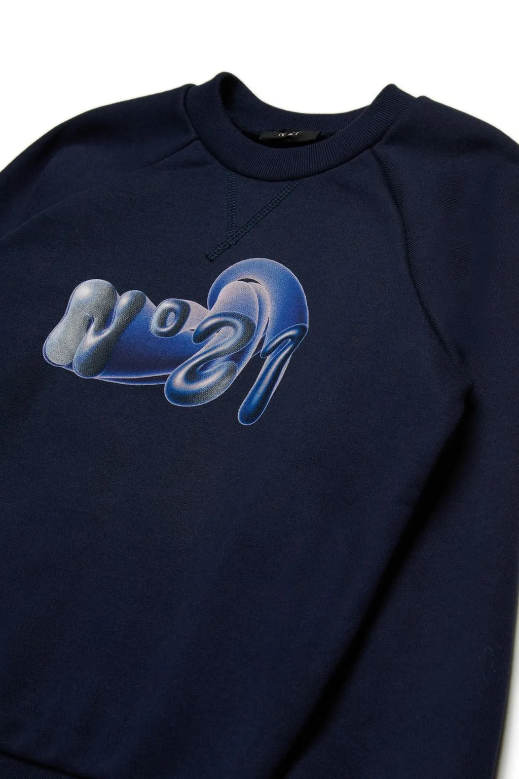 N°21 Kids Logo Printed Crewneck Sweatshirt