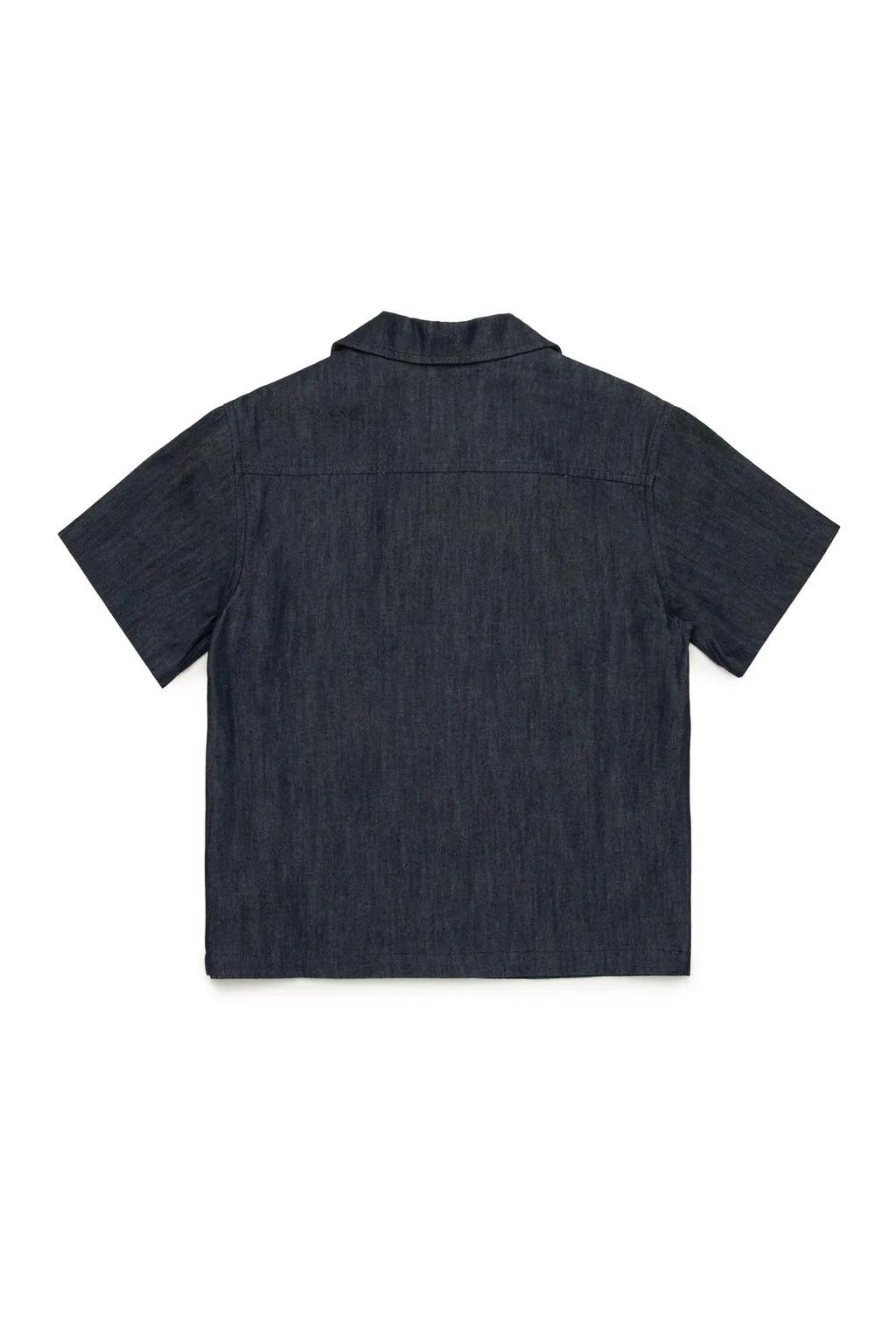 N°21 Kids Short-Sleeved Denim Bowling Shirt