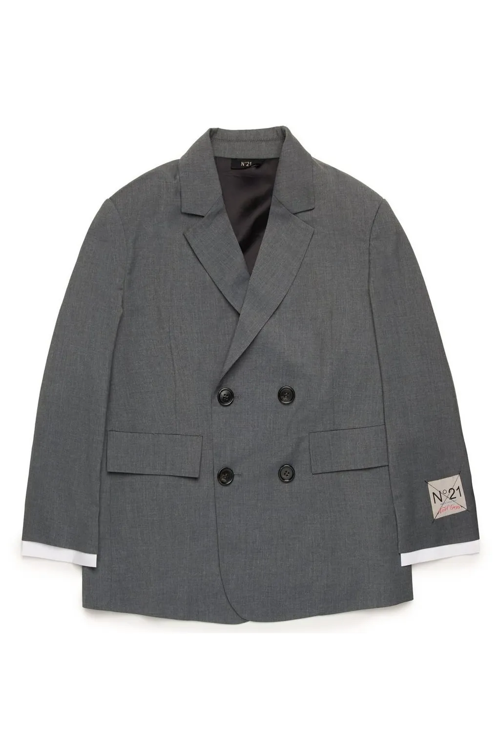 N°21 Kids Double-Breasted Oversized Blazer