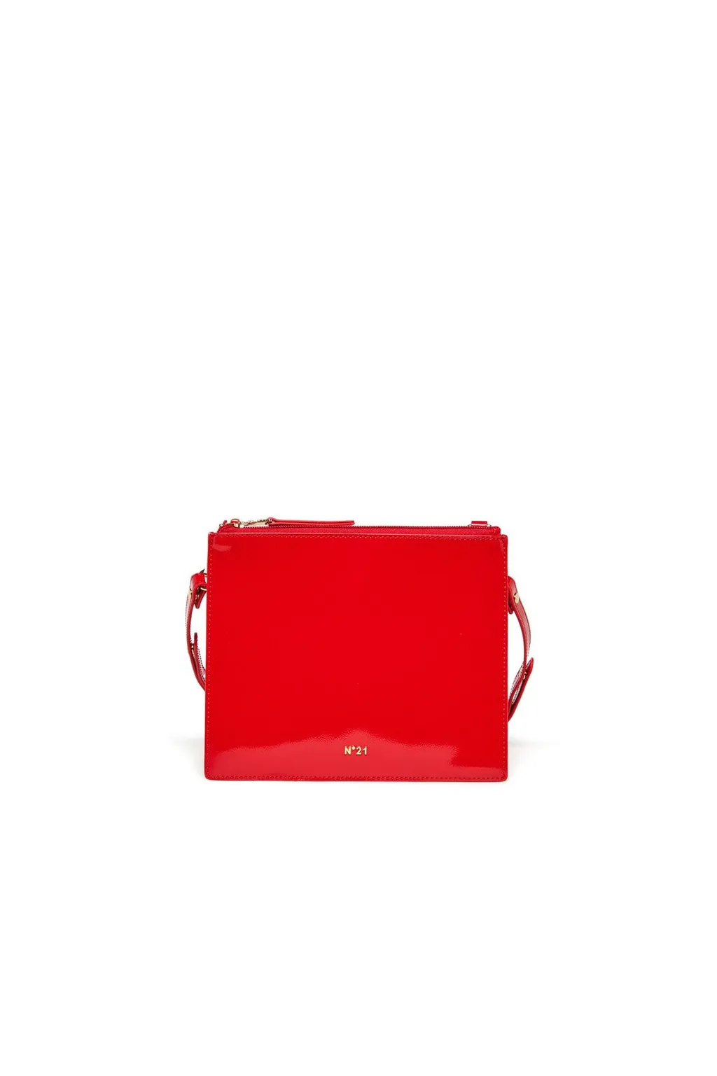 N°21 Kids Logo Printed Zipped Shoulder Bag