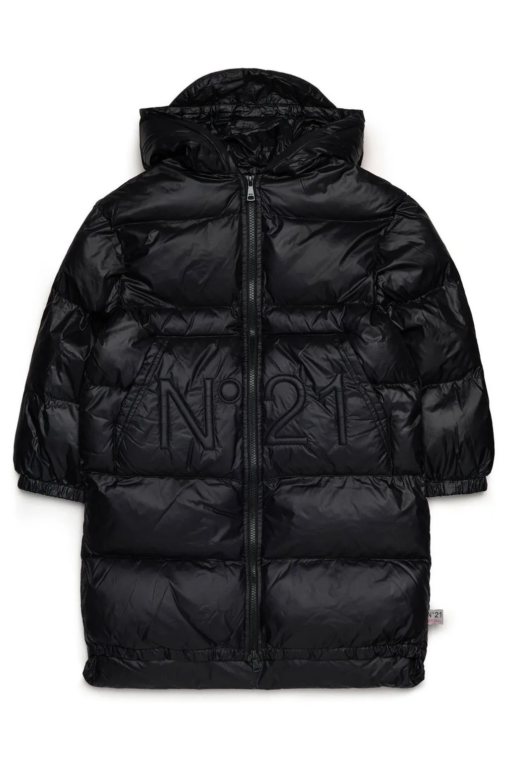 N°21 Kids Long Padded Hooded Coat