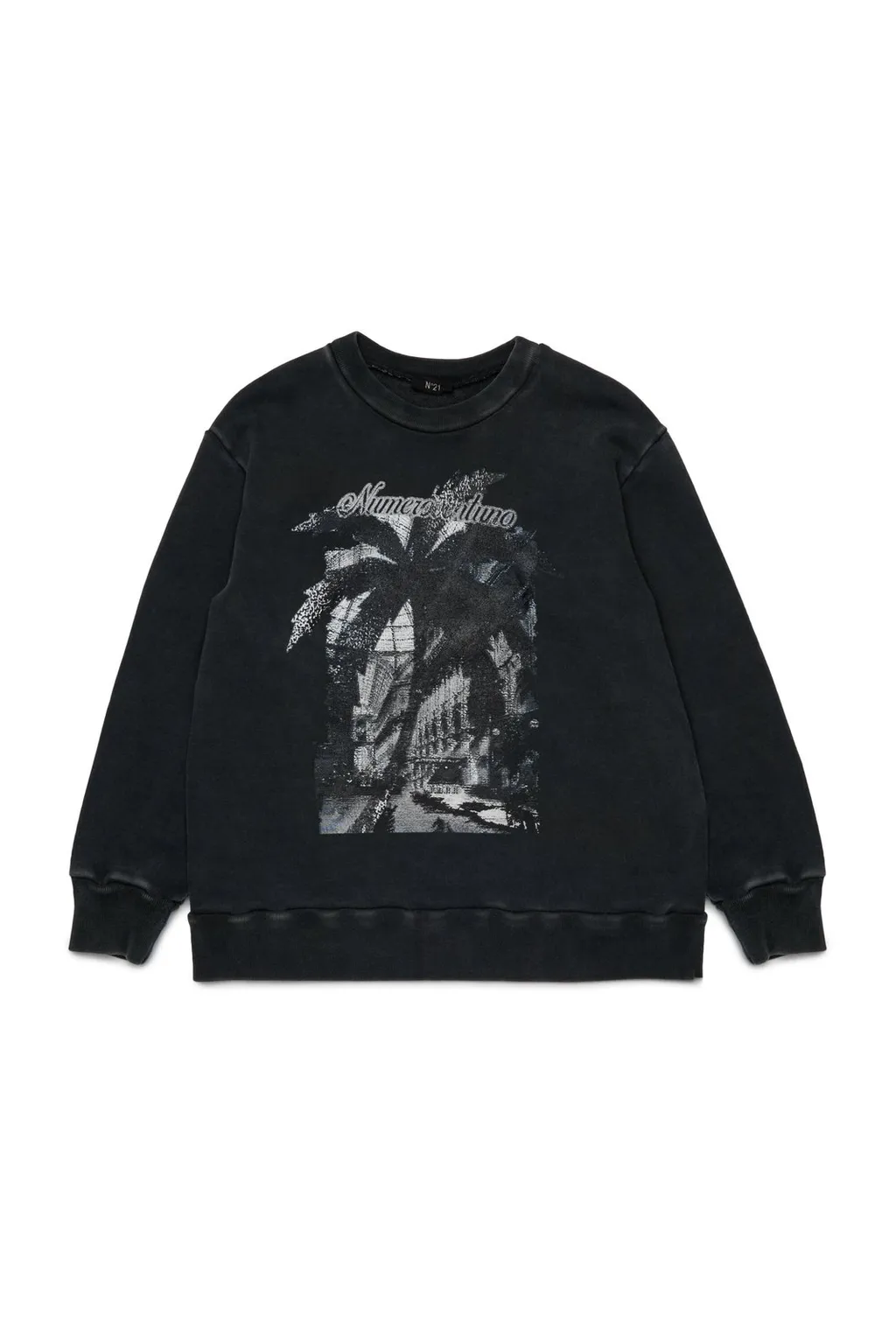 N°21 Kids Graphic Printed Crewneck Sweatshirt