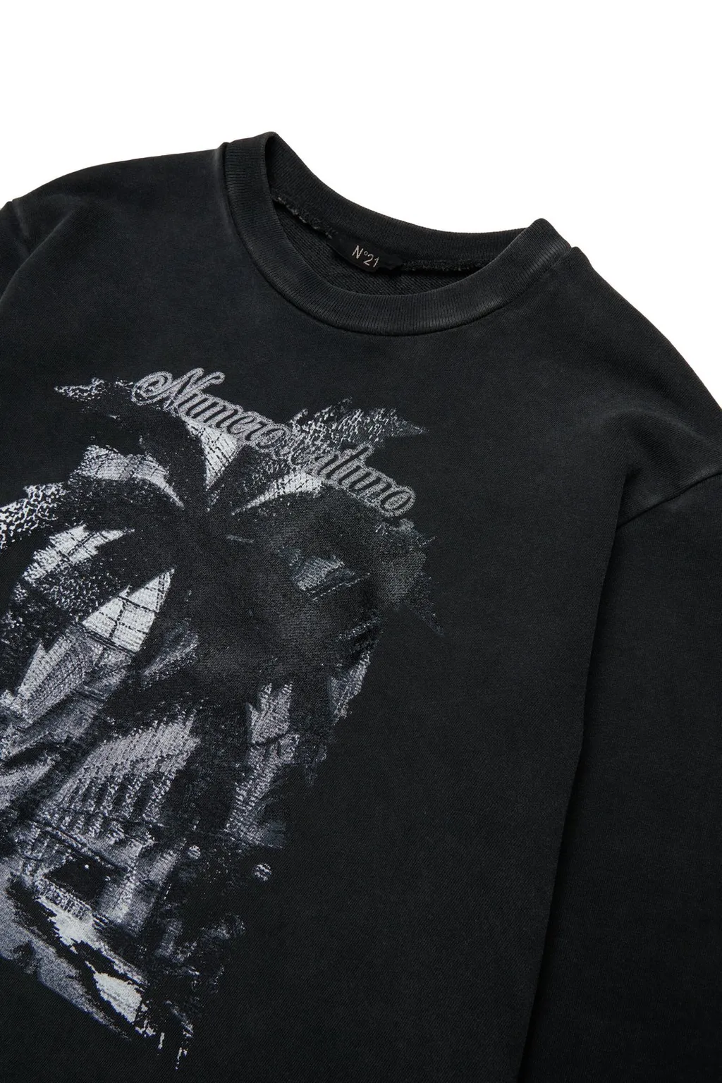 N°21 Kids Graphic Printed Crewneck Sweatshirt
