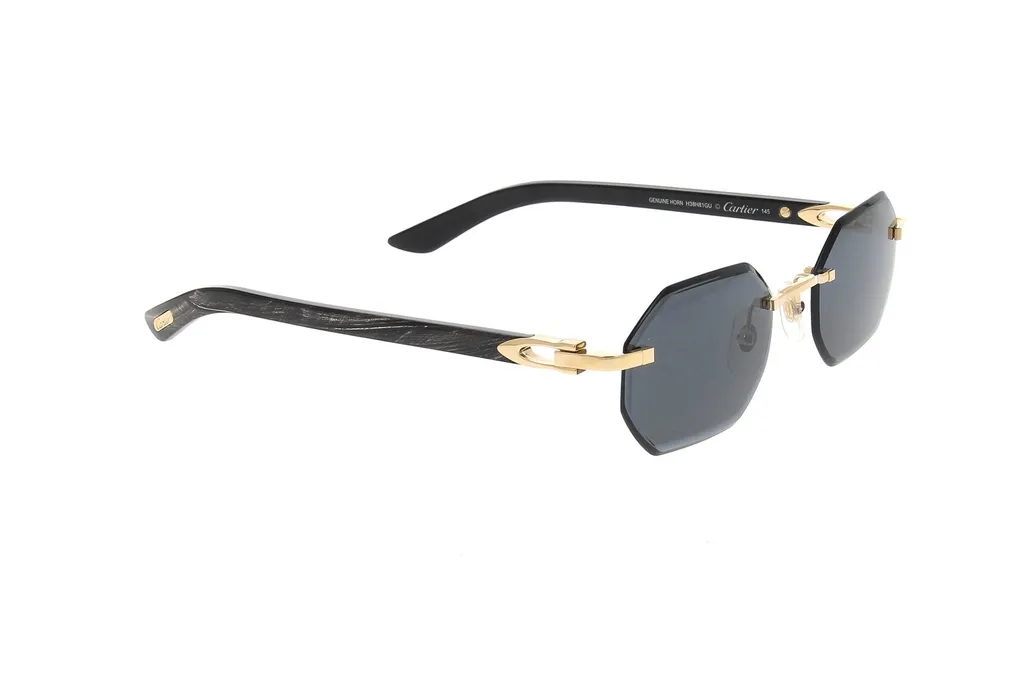 Cartier Geometric Frame Sunglasses