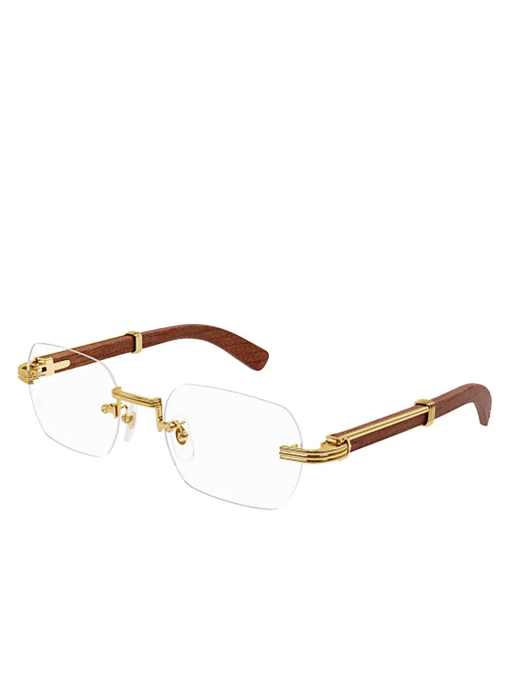 Cartier Rectangle Rimless Glasses