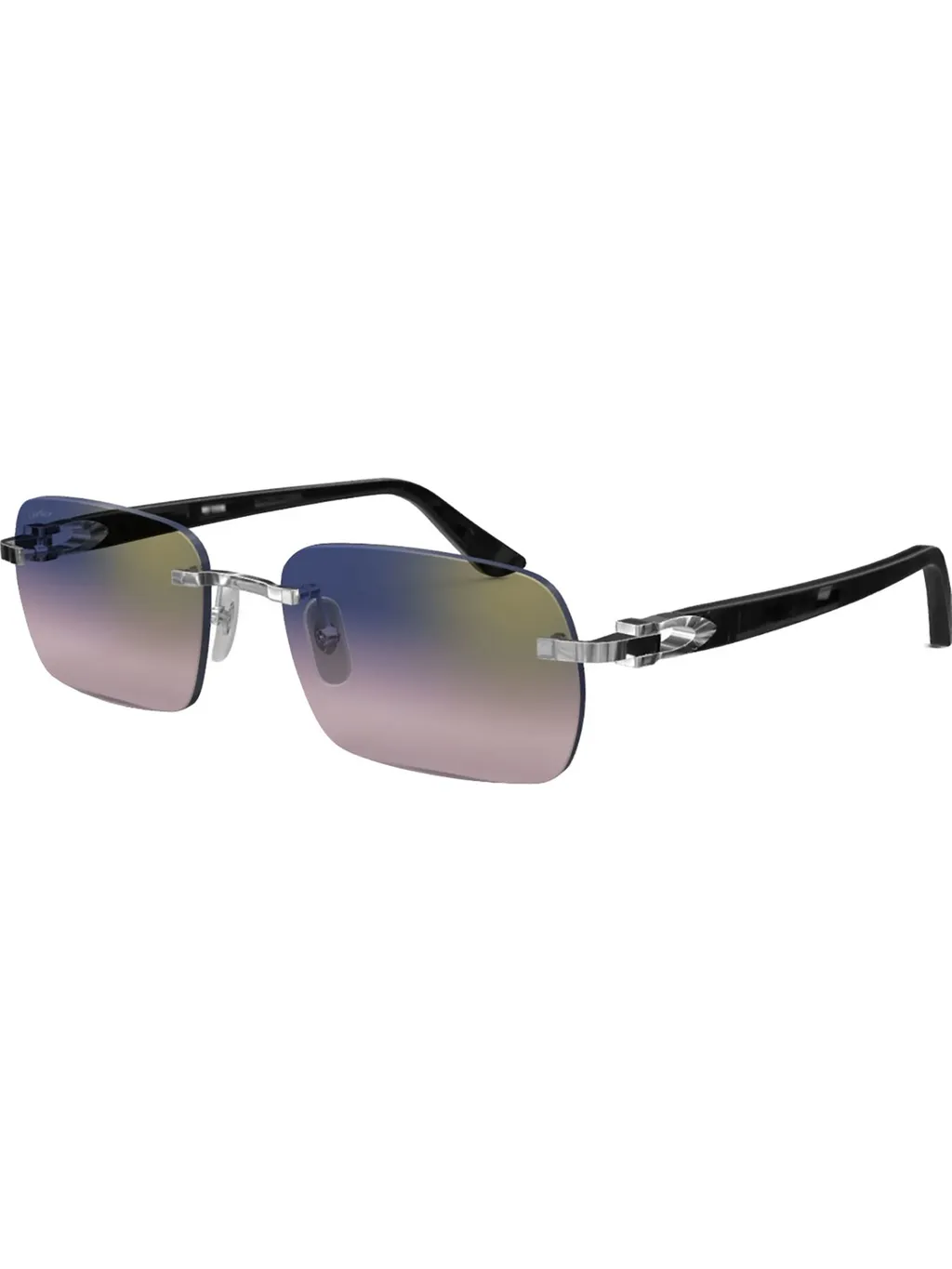 Cartier Eyewear Rectangle-Frame Sunglasses