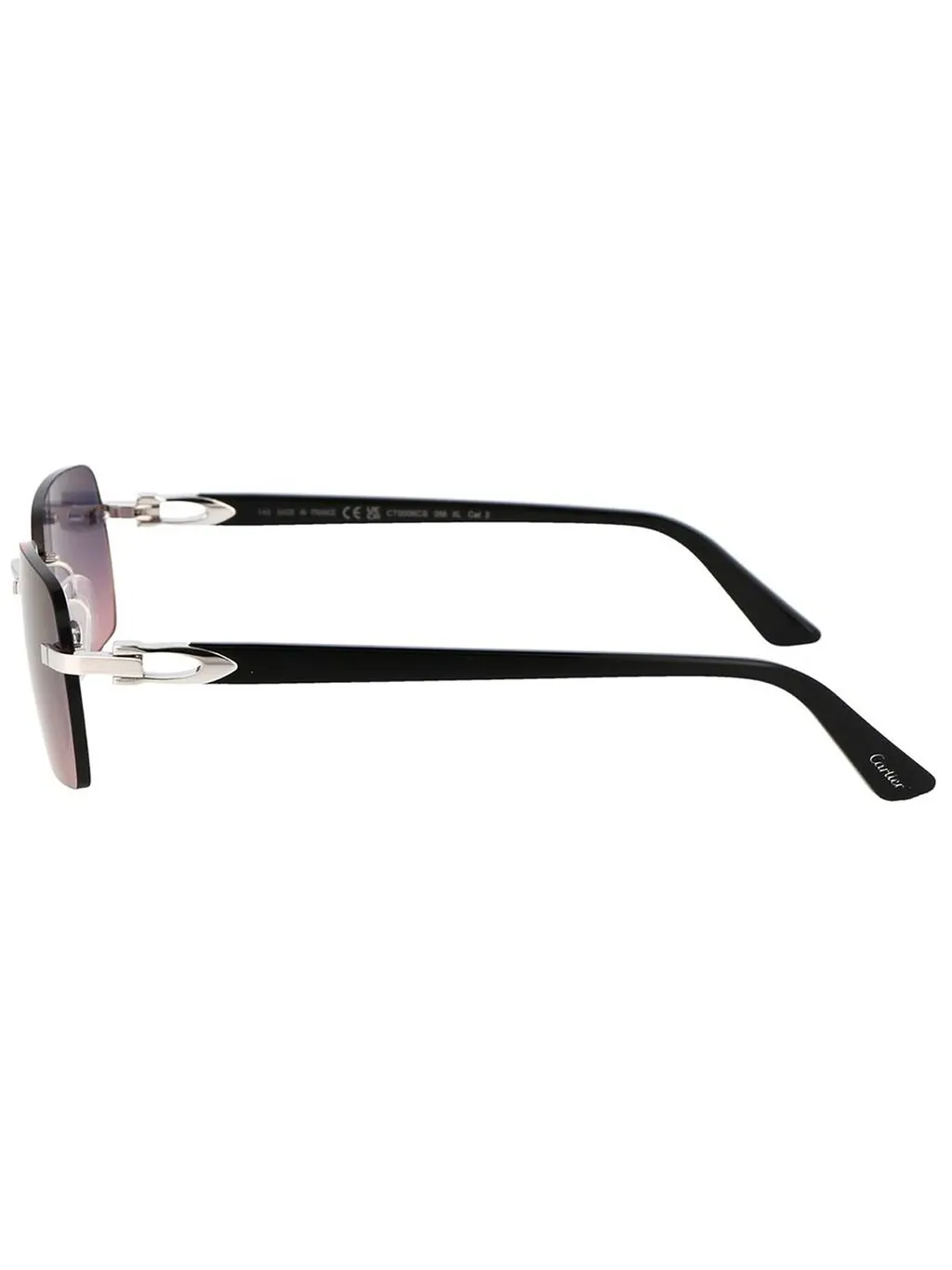 Cartier Eyewear Rectangle-Frame Sunglasses